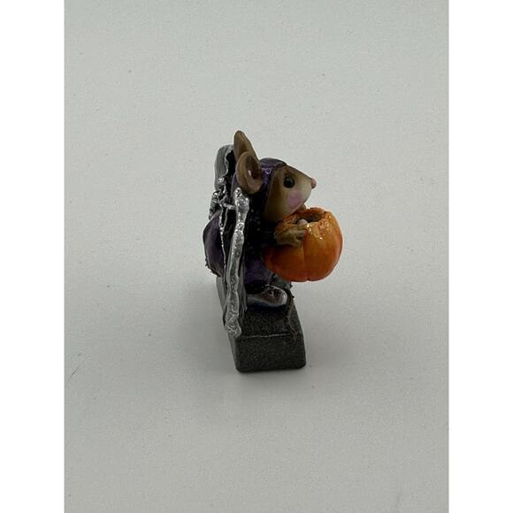 Wee Forest Folk "Is That All?" 2003 Halloween Mouse M-298a A. Petersen Retired - Picture 3 of 9